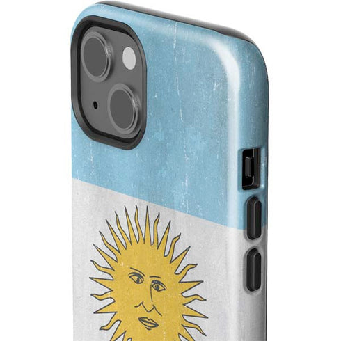 Argentina Flag Distressed iPhone 14 Plus Impact Case